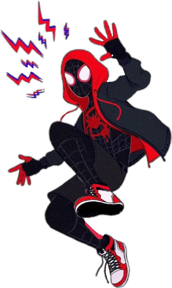 spiderman spiderverse miles milesmorales Spider Man Into The Spider Verse Clipart