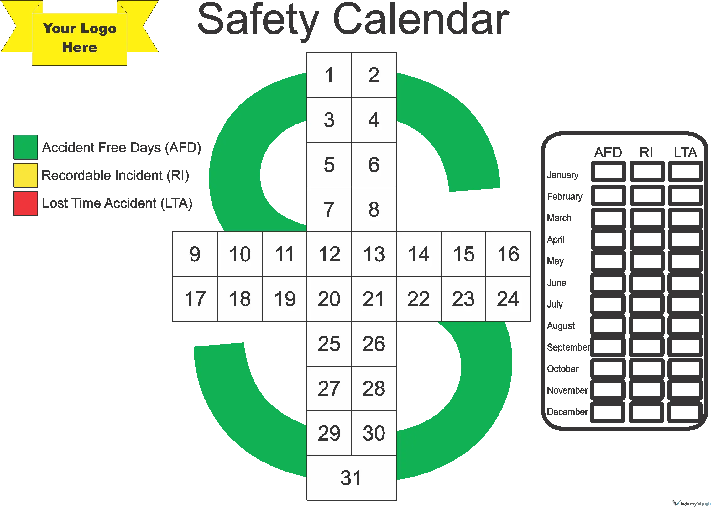 Safety Cross Tracking Template