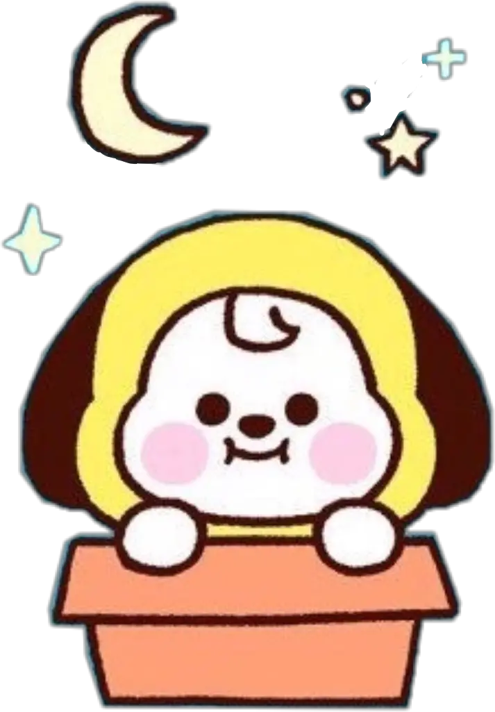 chimmy jimin bt21 bts mochi stars kawaii freetoedit Baby Face Cushion Bt21