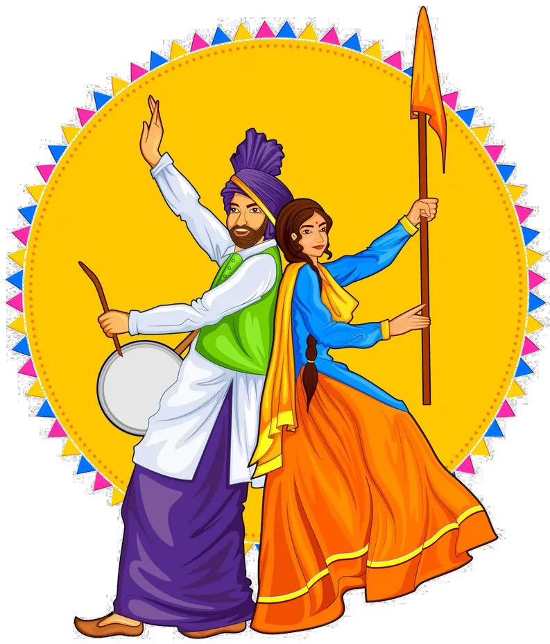 Legends Of Punjab Clipart Punjabi Dance