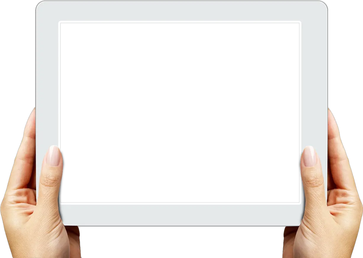 Ipad Hands Tablet In Hand Png