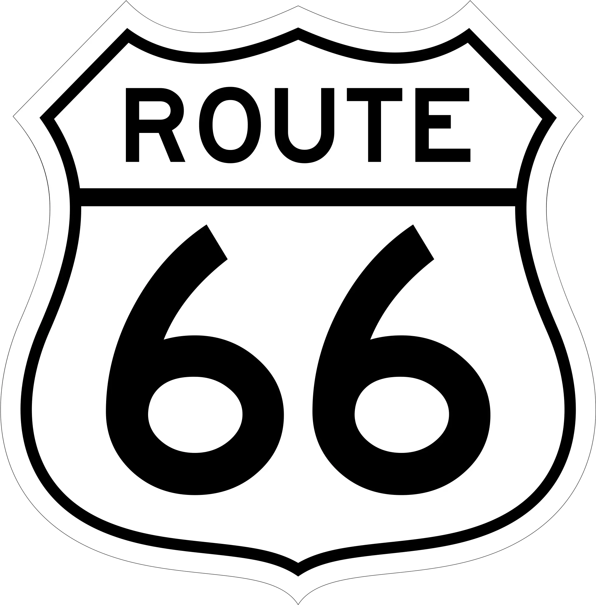 Route 66 Sign Png