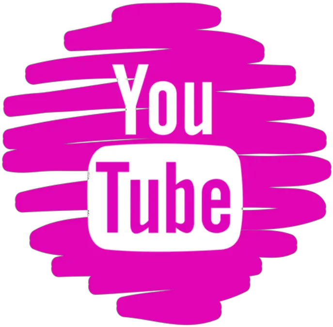 Transparent Pink Youtube Png Cool Youtube Logo Transparent Background