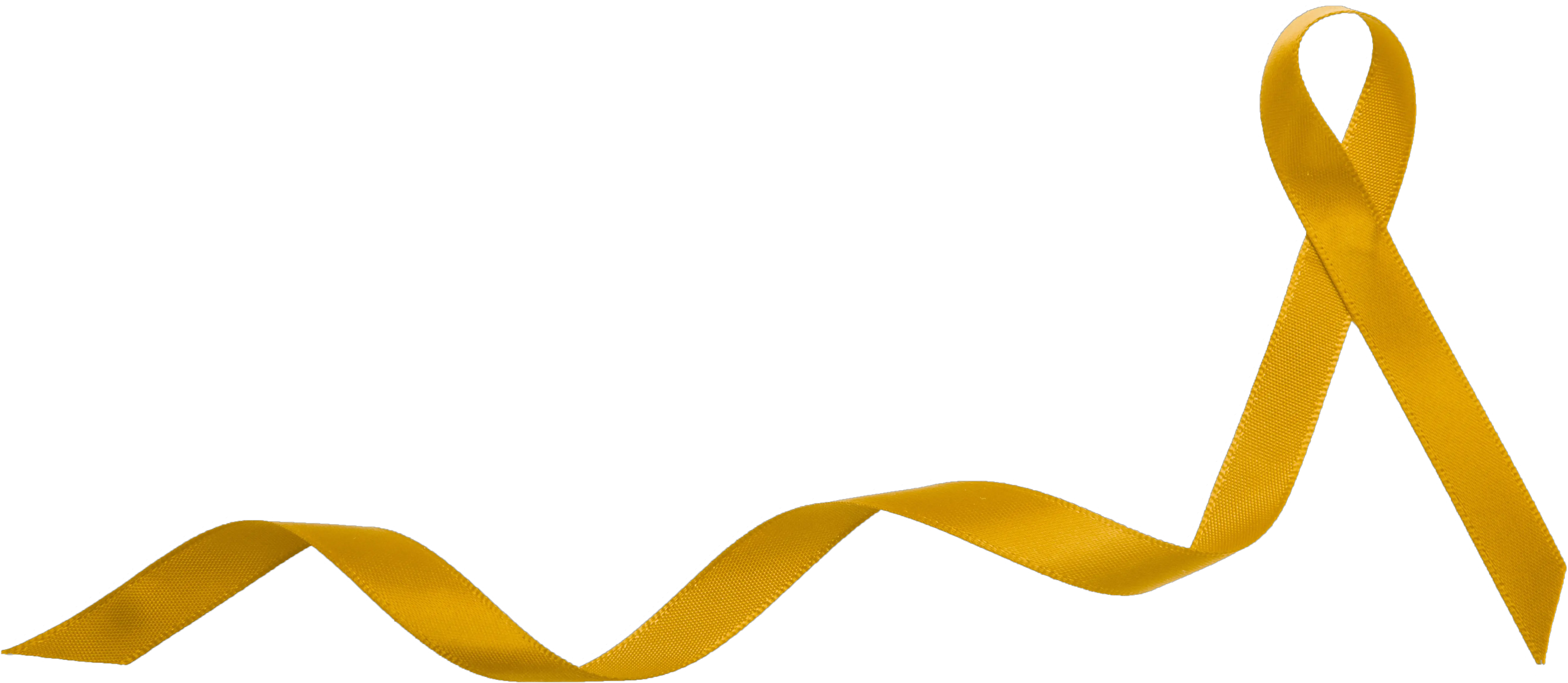 Gold Ribbon Childhood Cancer Png