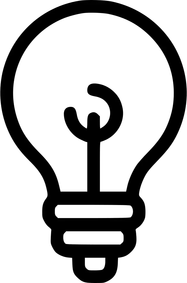 Transparent Light Bulb Png Vector Bulb Icon Png Transparent