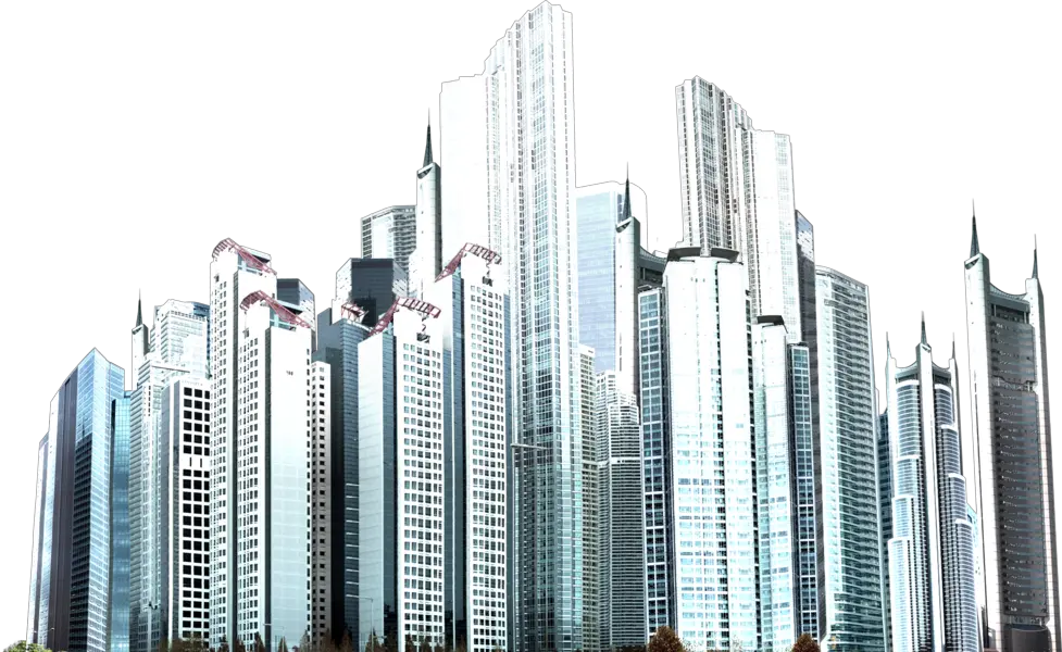 High Rise Buildings Transparent Background