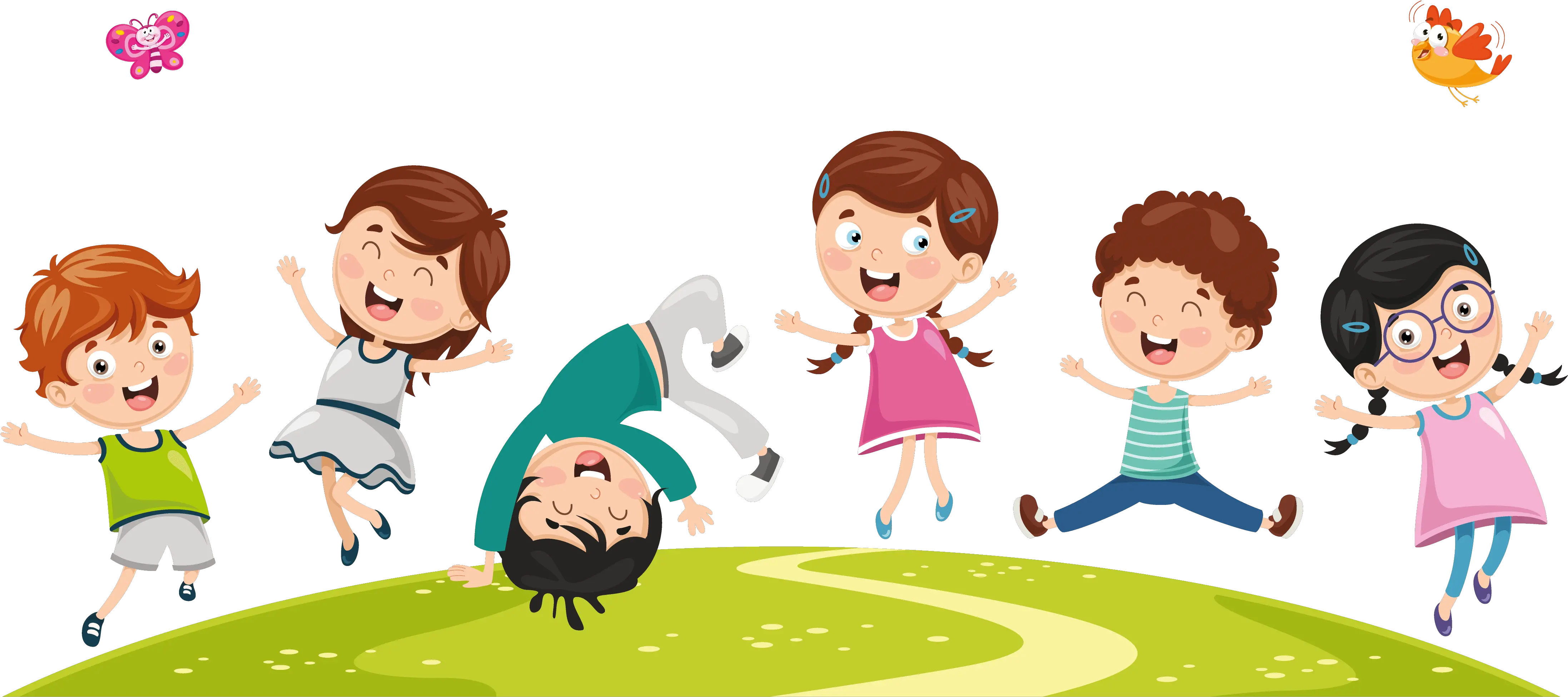 Kids Playing With Friends Art