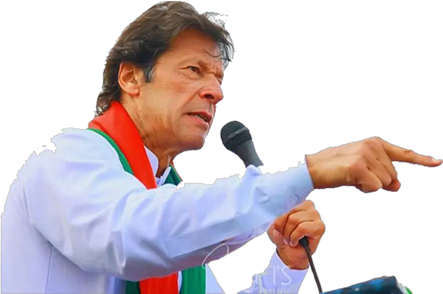 Imran Khan Pti On Stage With Mike Giving Speech Transparent Imran Khan Png Hd