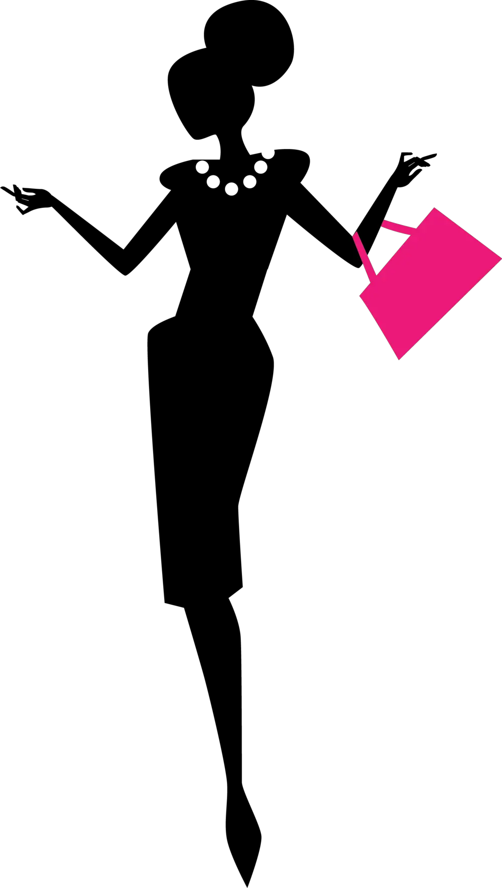 Model Silhouette Png- Silhouette Transparent Fashion Png