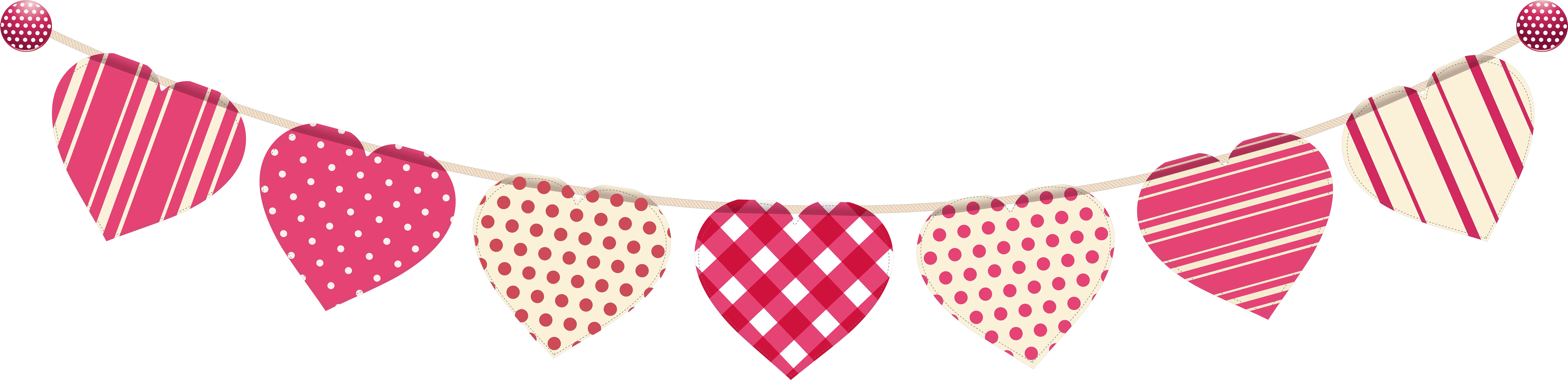 Heart Png Clip Art Transparent Heart Garland Png