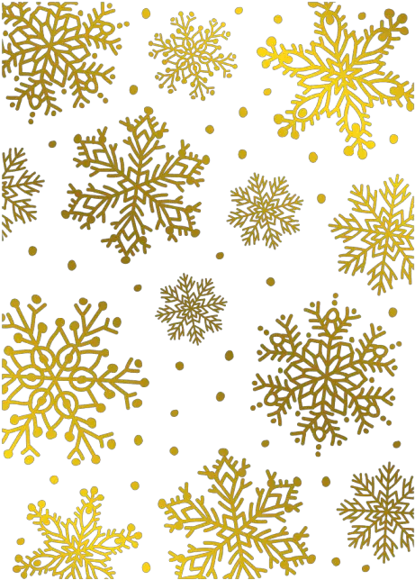 Transparent Gold Snowflake Background Png