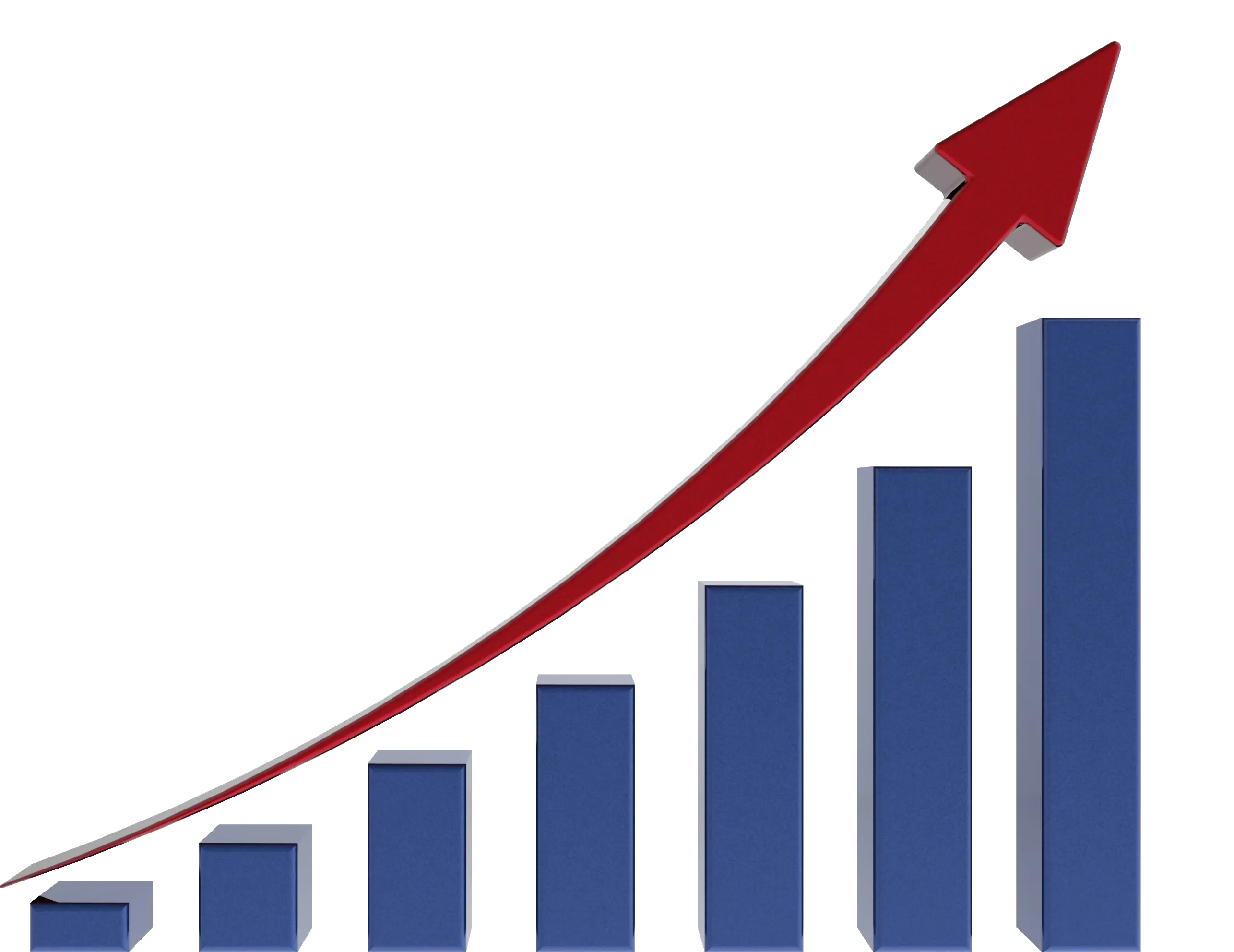 Growth Chart Transparent Sales Up