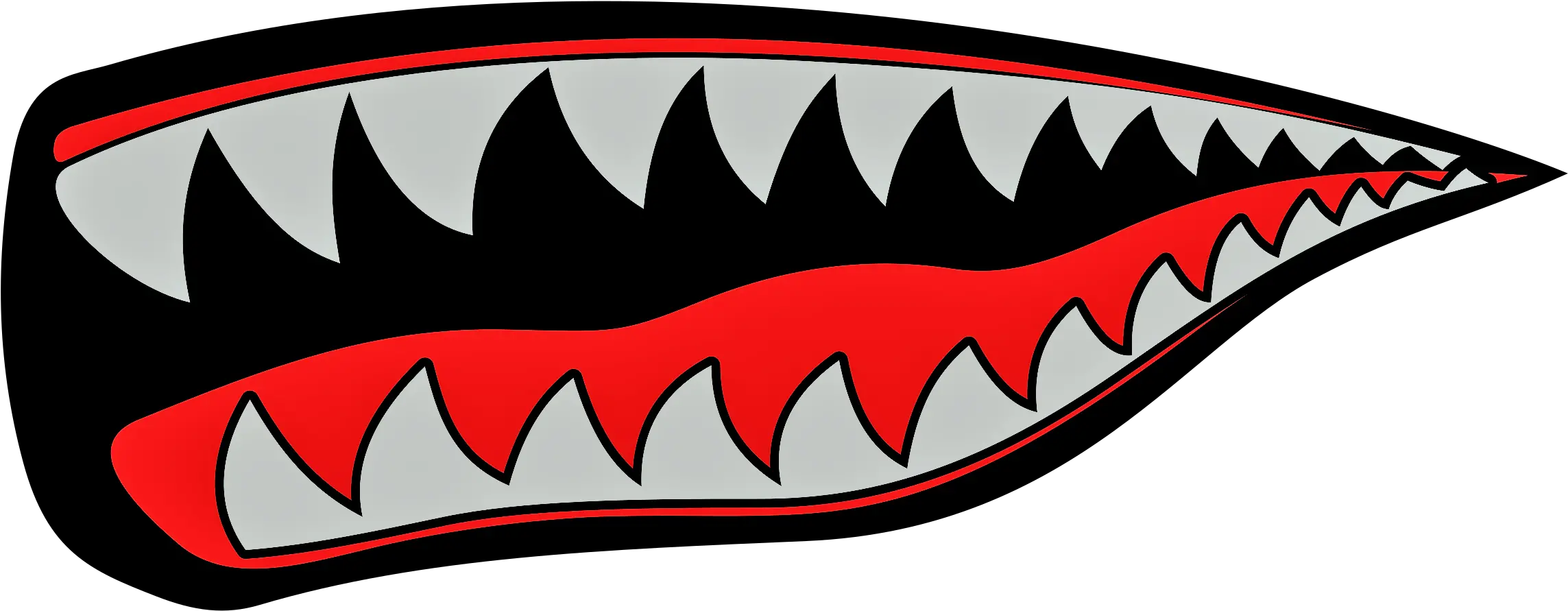 Shark Mouth Free Vector Clipart