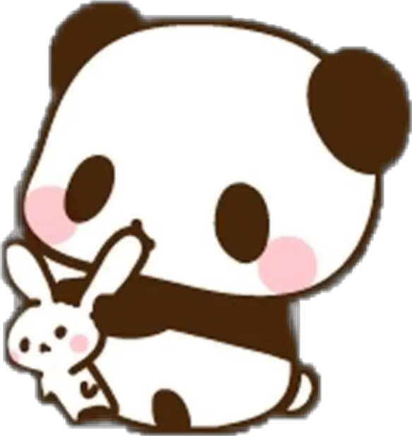 kawaii cute panda bunny conejokawaii Cute Panda And Bunny