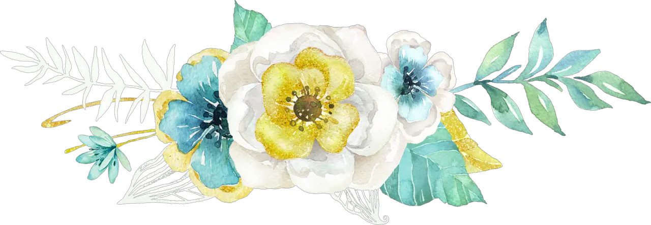 Teal Watercolor Flower Clipart Picture Freeuse Mintampgold Mint Flower Watercolor Png