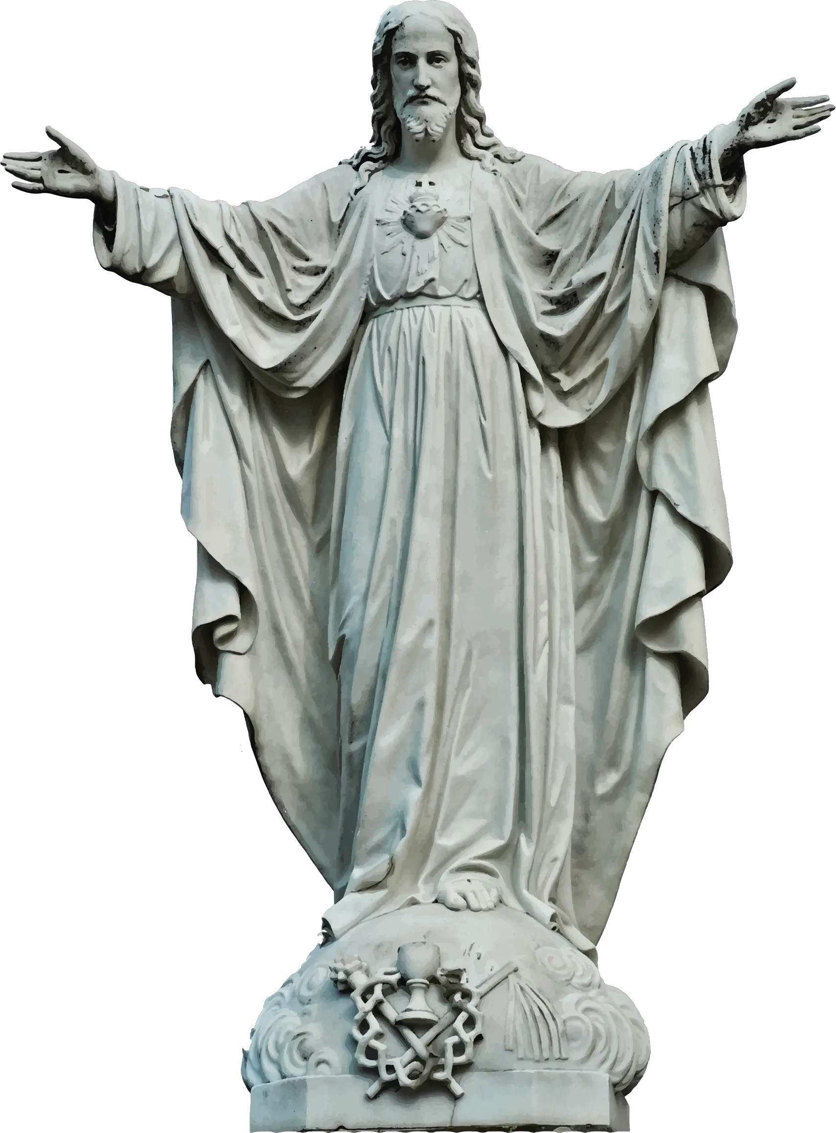 Jesus Clipart Stone Jesus Christ Statue Png