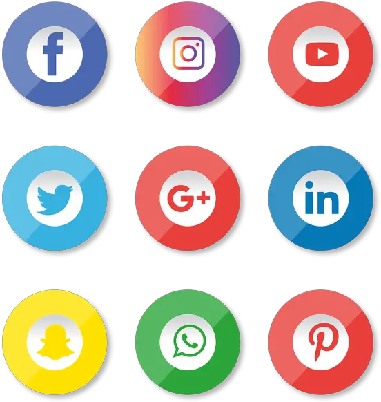 Transparent Social Media Icons Vector Png Png Logo Media Sosial