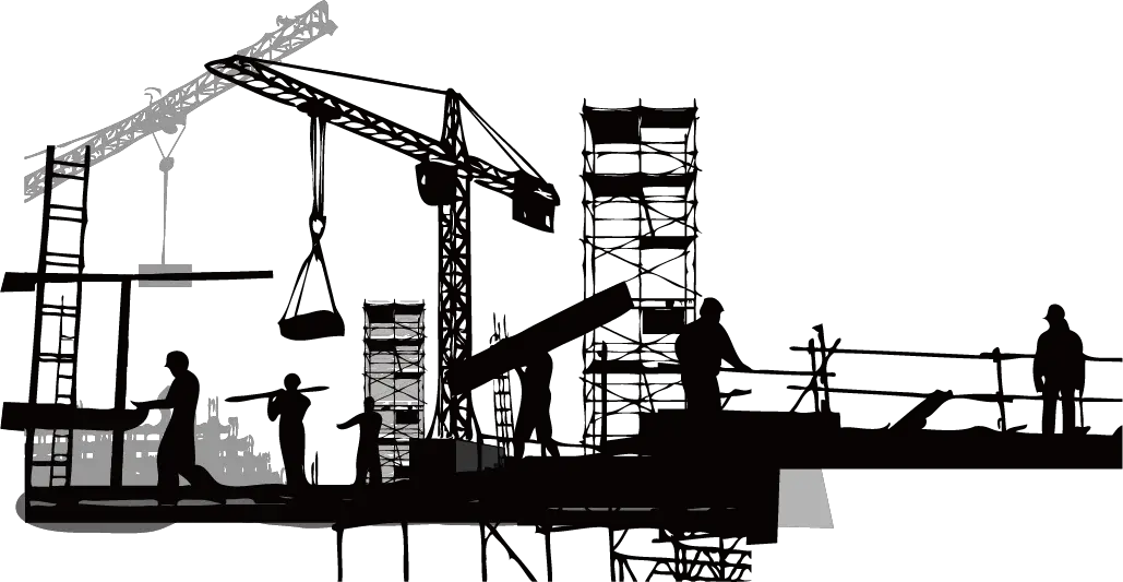 Construction Worker Silhouette Png Construction Black And White Clipart
