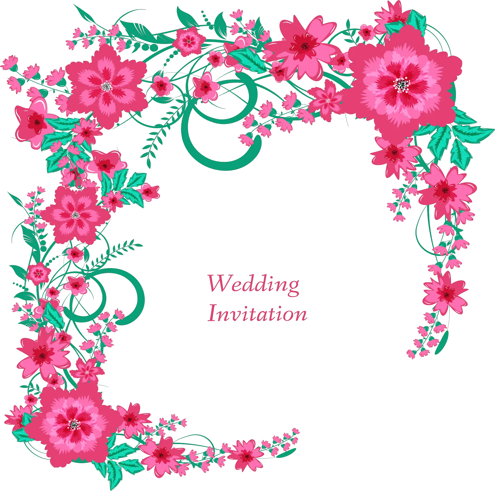 Transparent Bridal Shower Flower Clipart Wedding Invitations Background Design Floral