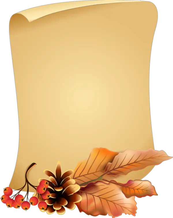 Transparent Background Old Paper Scroll Png