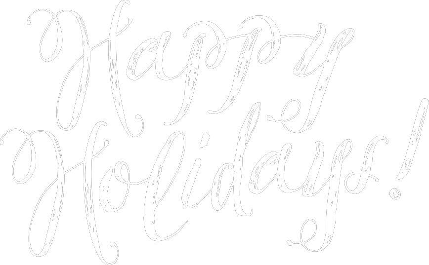 Happy Holidays Png Transparent White