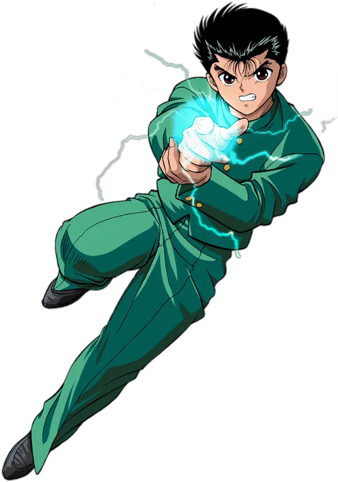 Yusuke Urameshi Spirit Detective By Bodskih Ddfrjme-pre Monkey D Luffy Transparent Pre Timeskip