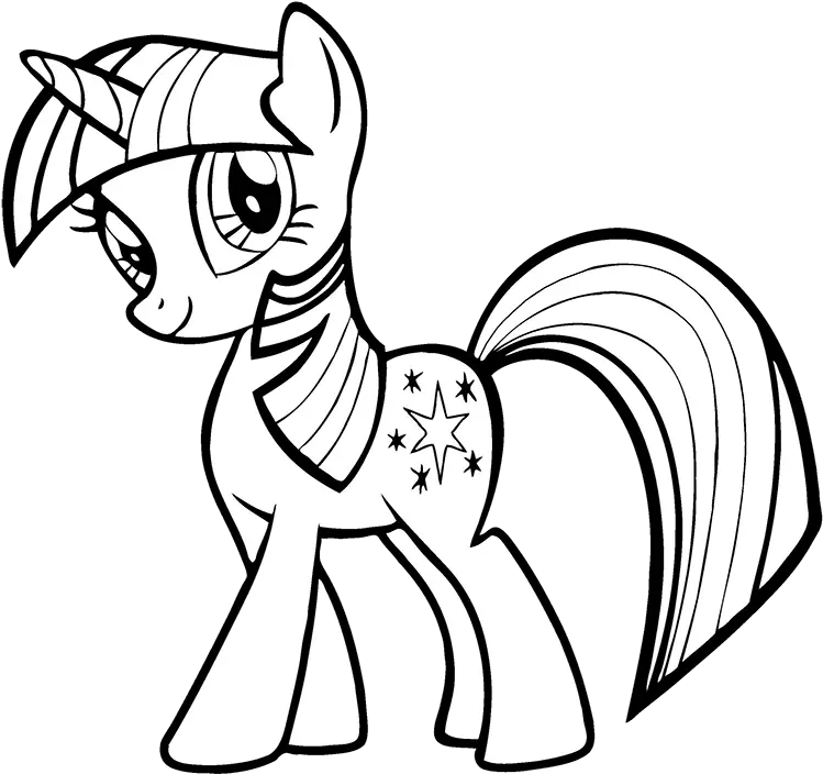 Little Pony My Pony Colouring Pages