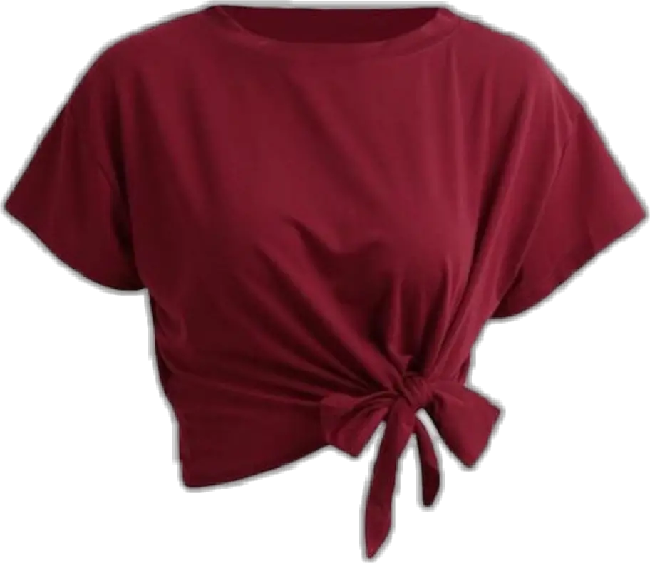 shirt women top clothing clothes red png filler Silk