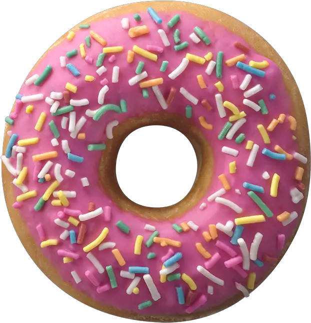 Donut Png Transparent Dunkin Donut Strawberry Frosted