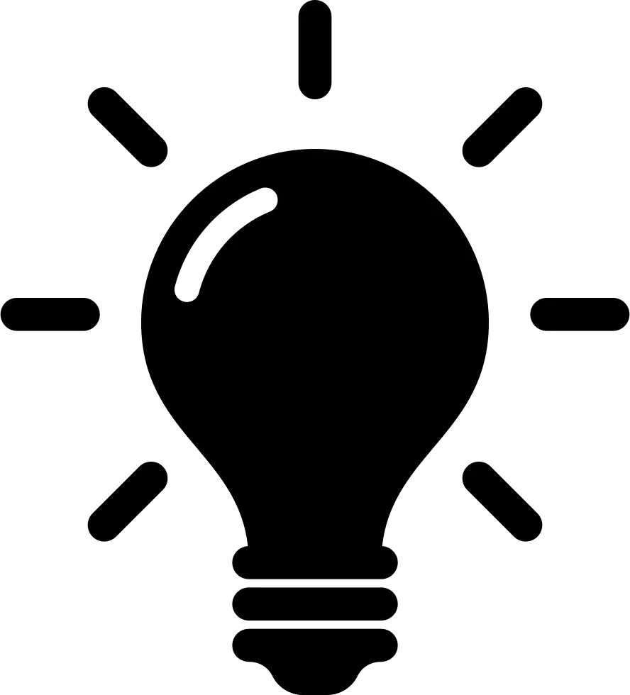 Light Bulb Png Black