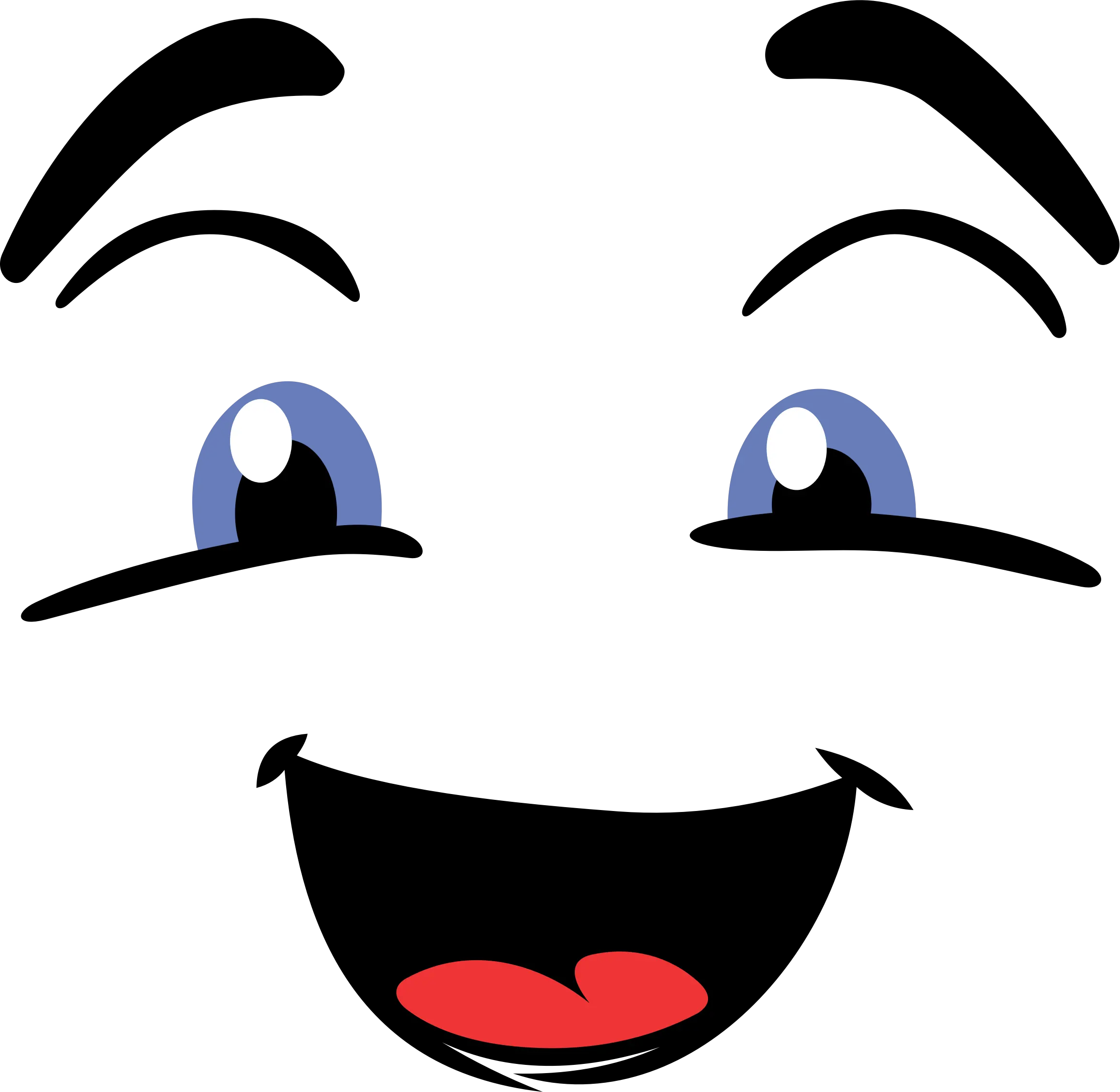 Happy Face Big Image Happy Eyes And Mouth Png