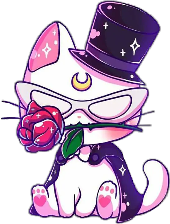 jenniillustrations sailormoon artemis cat gato Kawaii Sailor Moon Luna