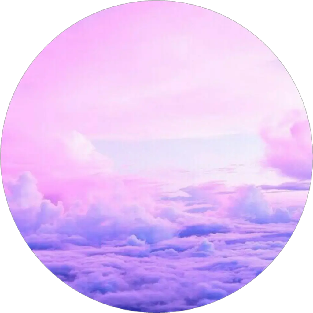 Transparent Pink Clouds Clipart Aesthetic Circle Clouds