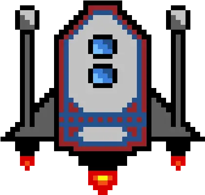 Spaceship Pixel Art Png