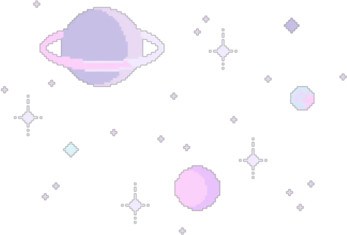 Kawaii Stickers Transparent Galaxy Pretty Png Kawaii Space Pixel Gif Transparent
