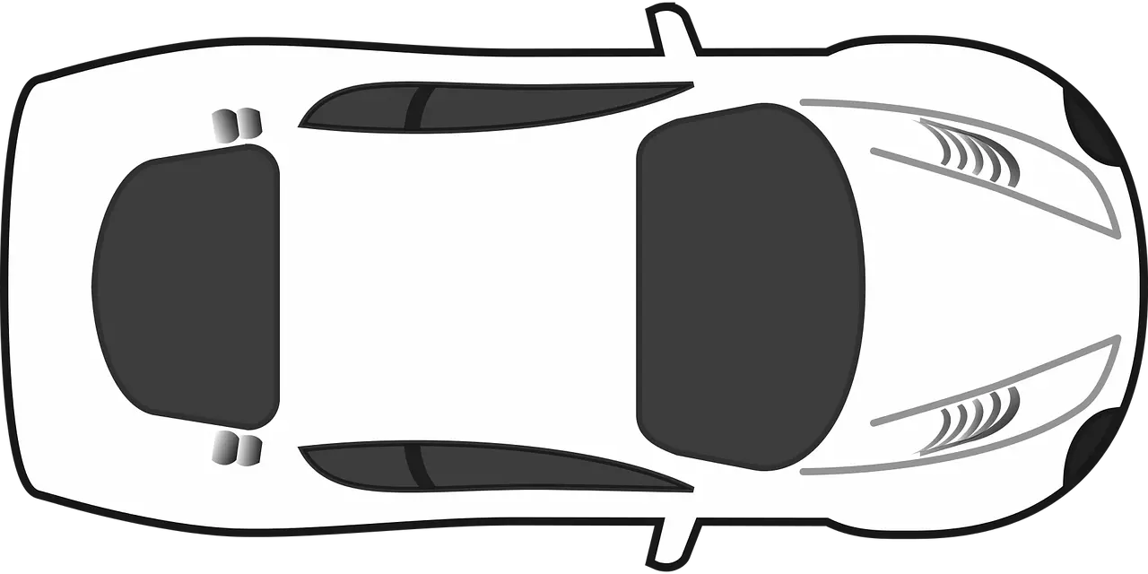 Race Car Top Down Clipart