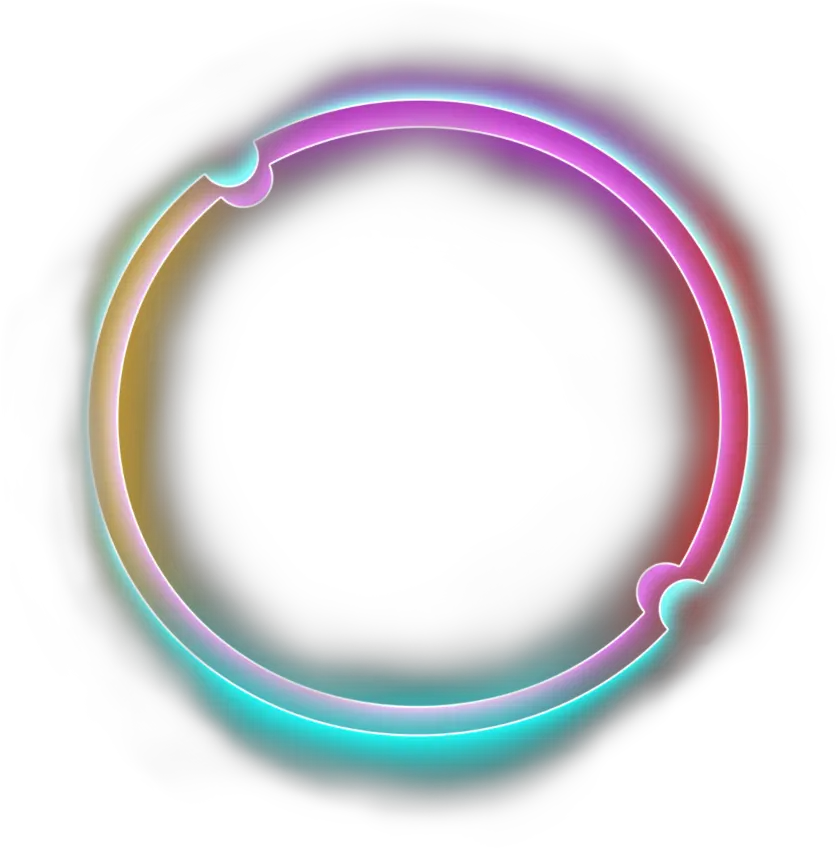 neon halo lights blue purple circle round glitter Circle