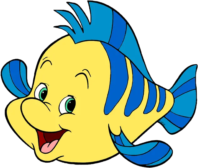 Flounder Little Mermaid Clipart