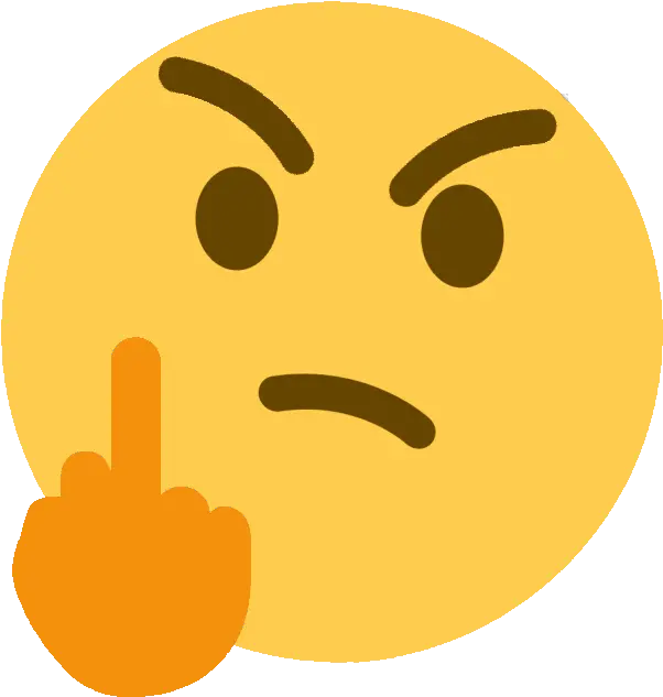 Clip Art Think Middle Finger Thinking Transparent Background Discord Custom Emoji
