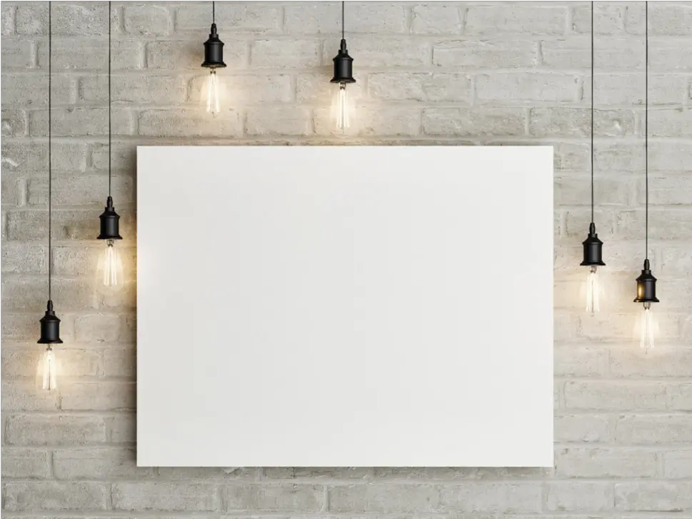 background wall lights canvas frame