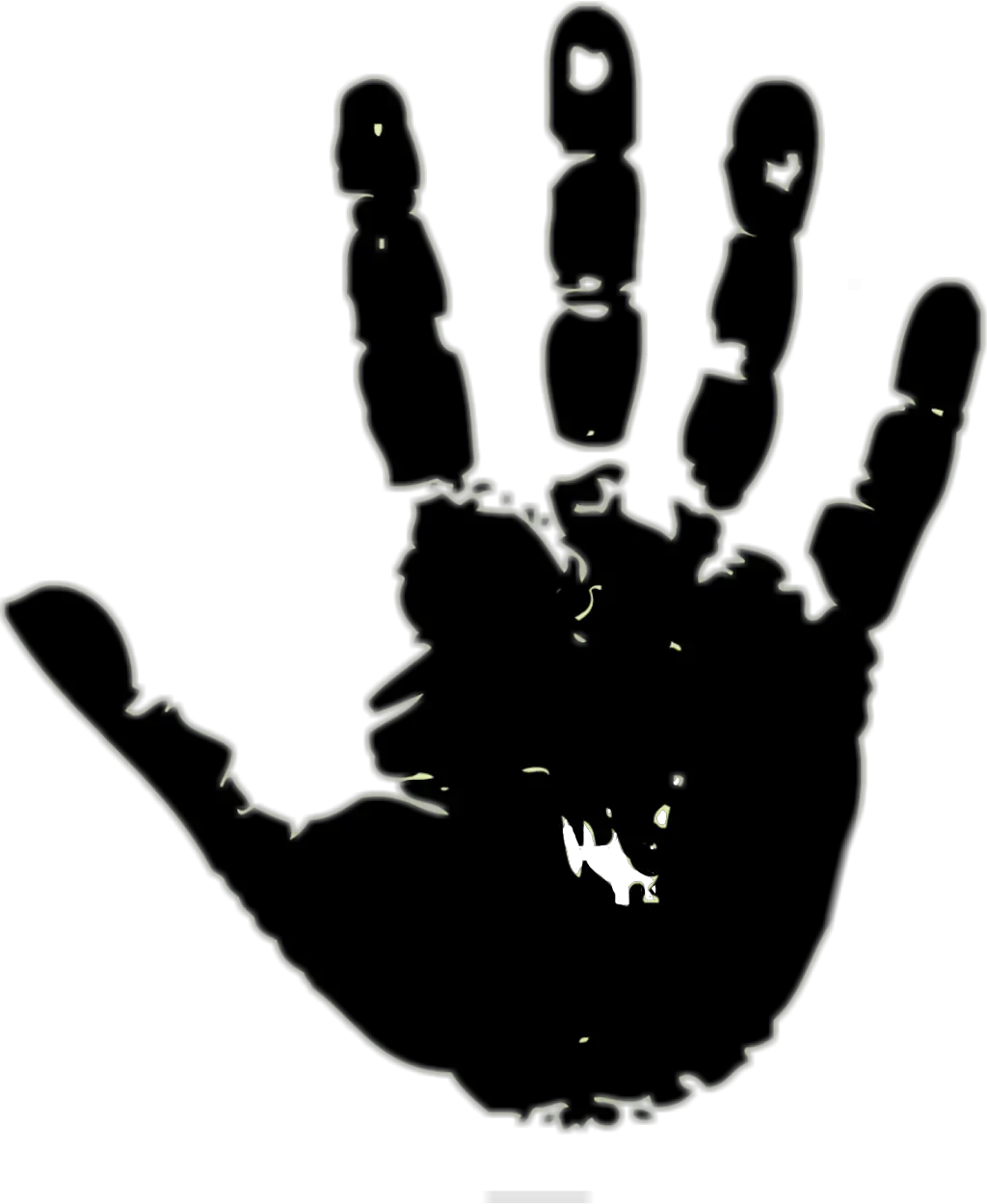 freetoedit hand palm print Jeep Wave Vector