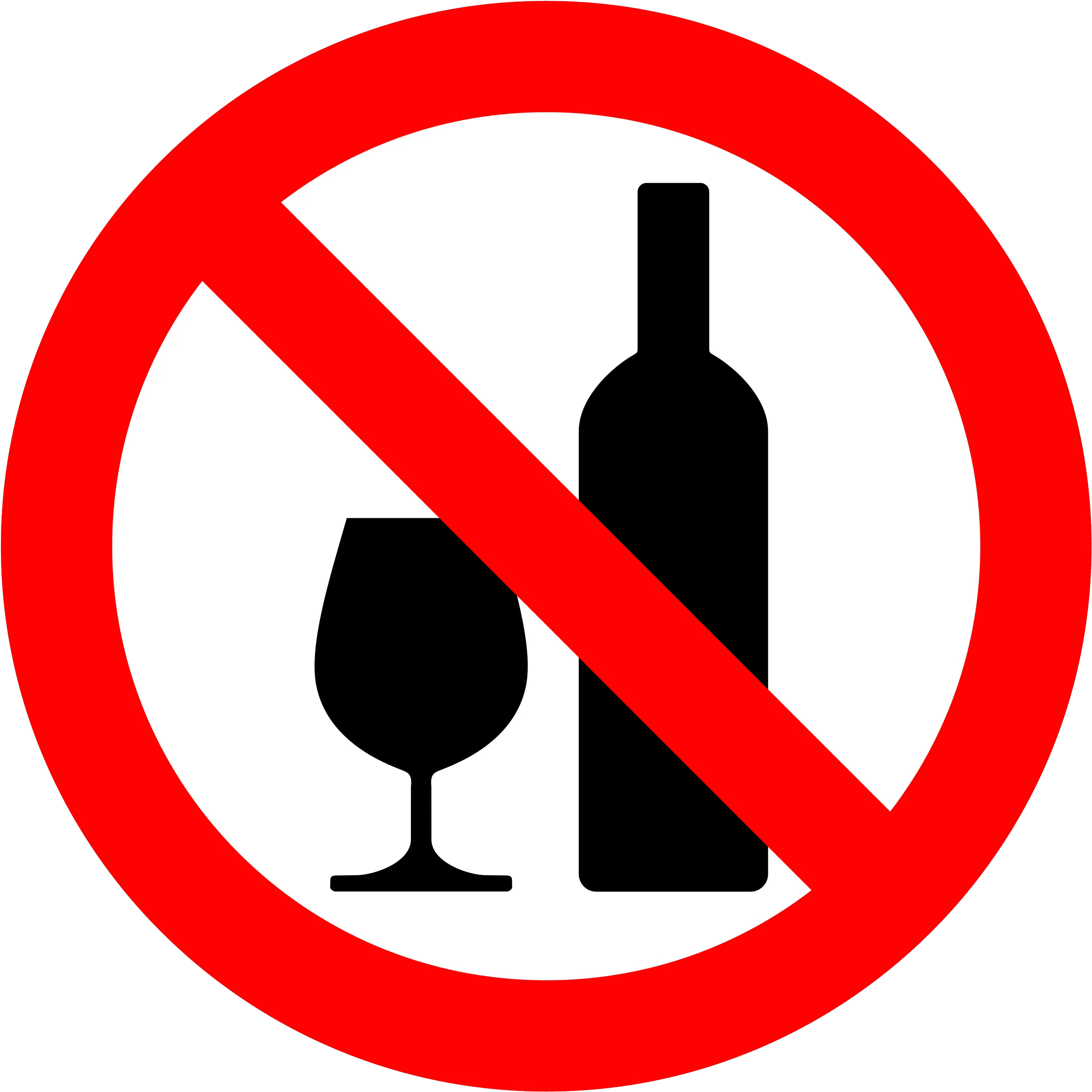 Don T Drink Alcohol No Alcohol Sign Png