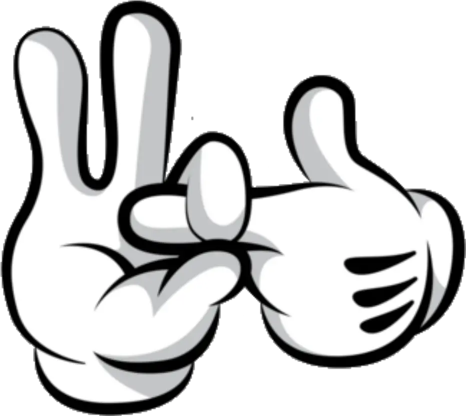 Drawn Hand Gesture Mickey Mickey Mouse Hand Signs Sex