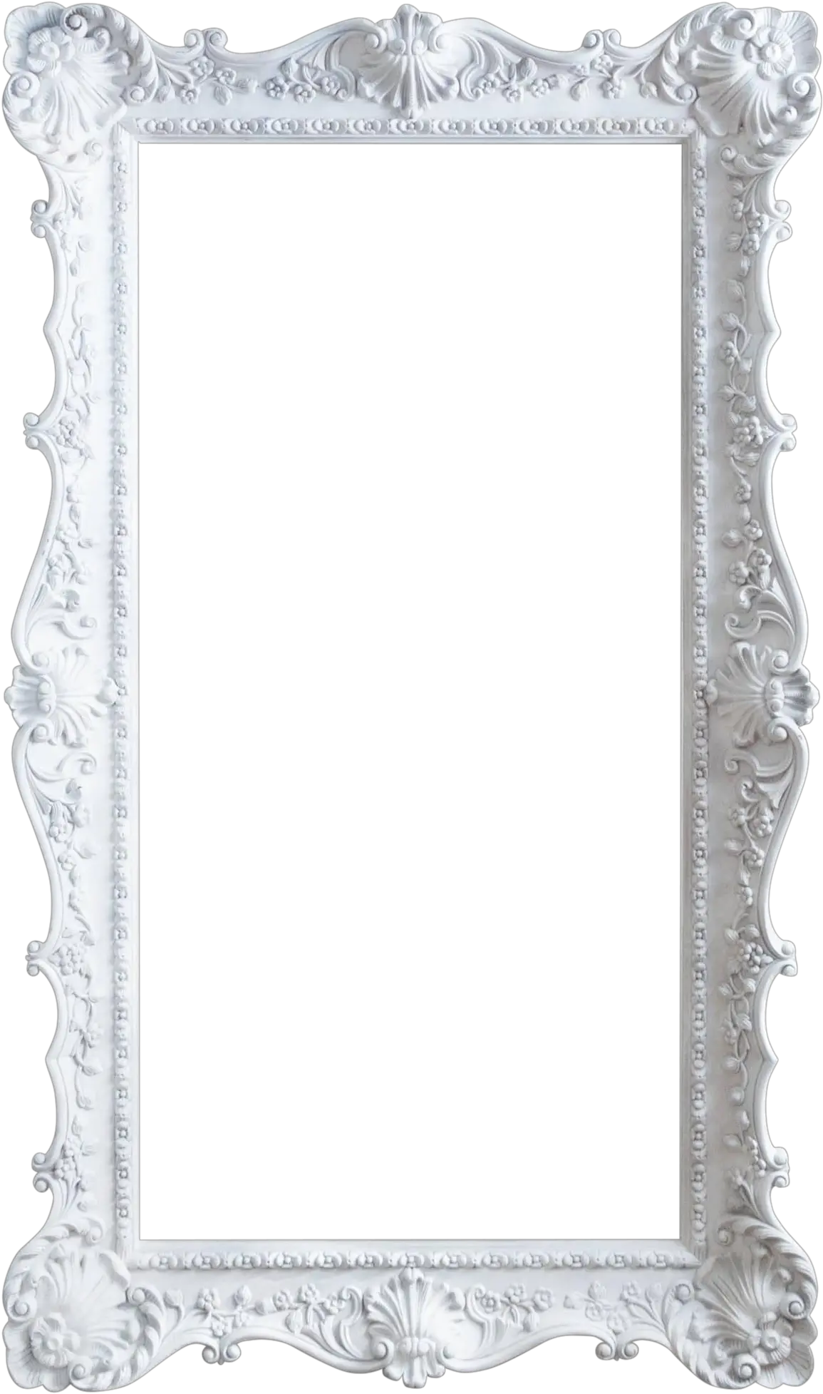 Vintage White Frame Png White Mirror Frame Png