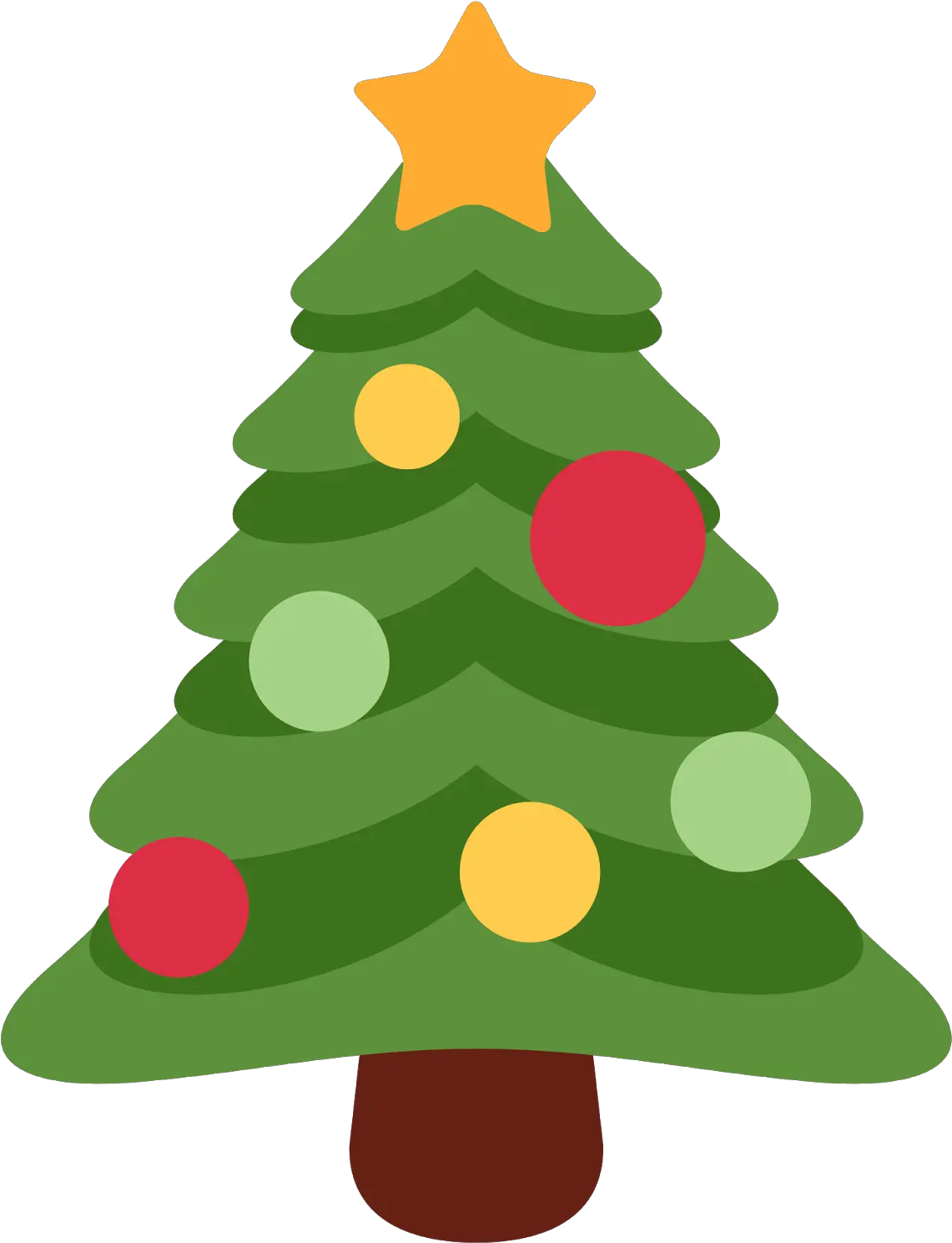 Christmas Tree Emoji Clipart