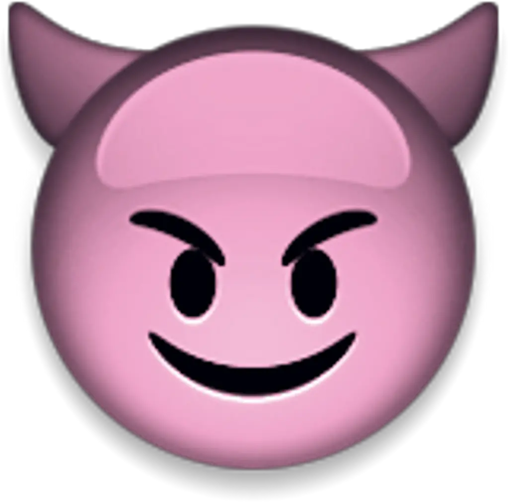 Emoji Emojis Devil Grunge Pink Freetoedit Transparent Background Devil Emoji