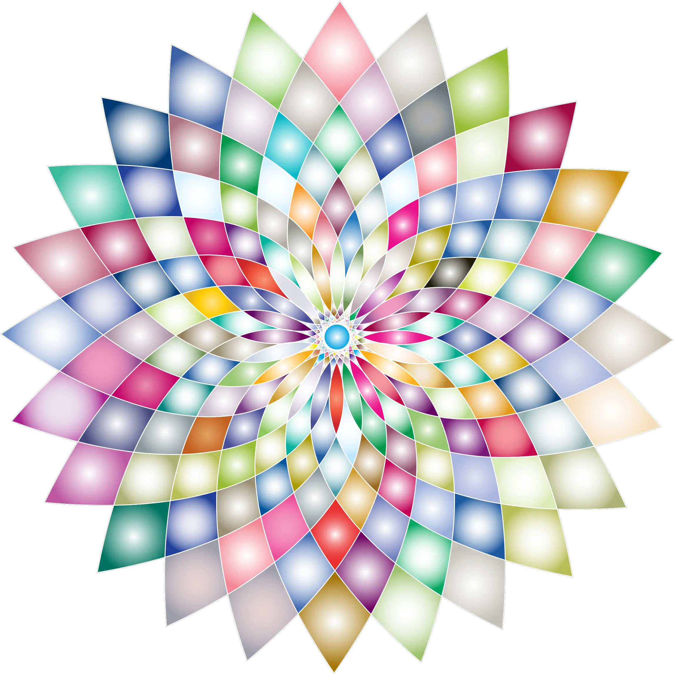 Prismatic Abstract Flower Line Art Ii 2 Clip Arts Clip Art Abstract Graphic Designer