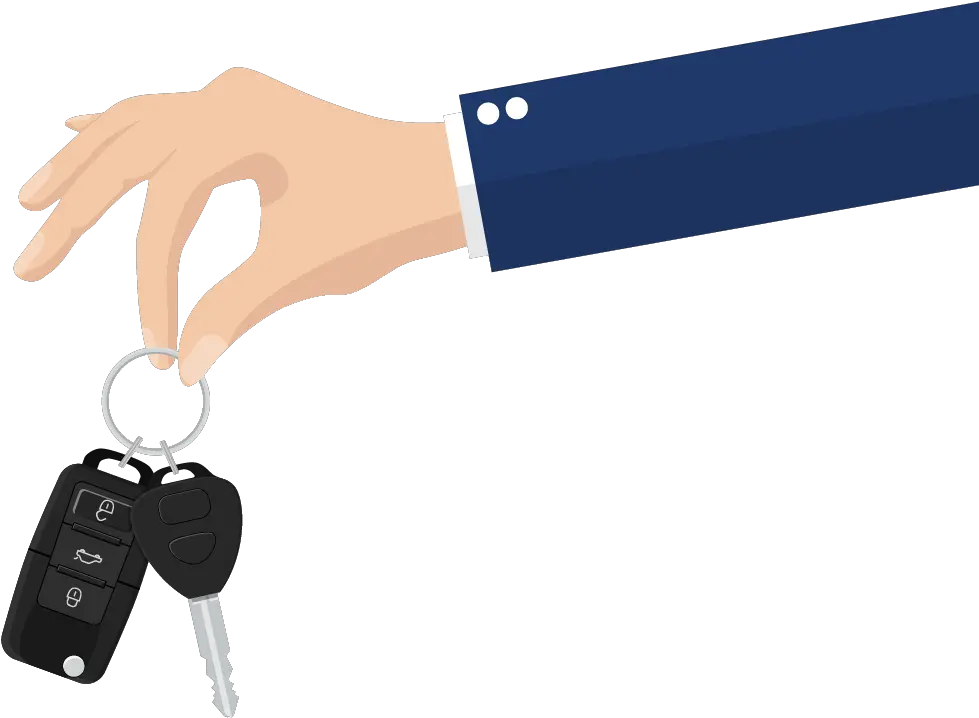 Cartoon Of Hand Holding Car Keys Key Car Hand Png