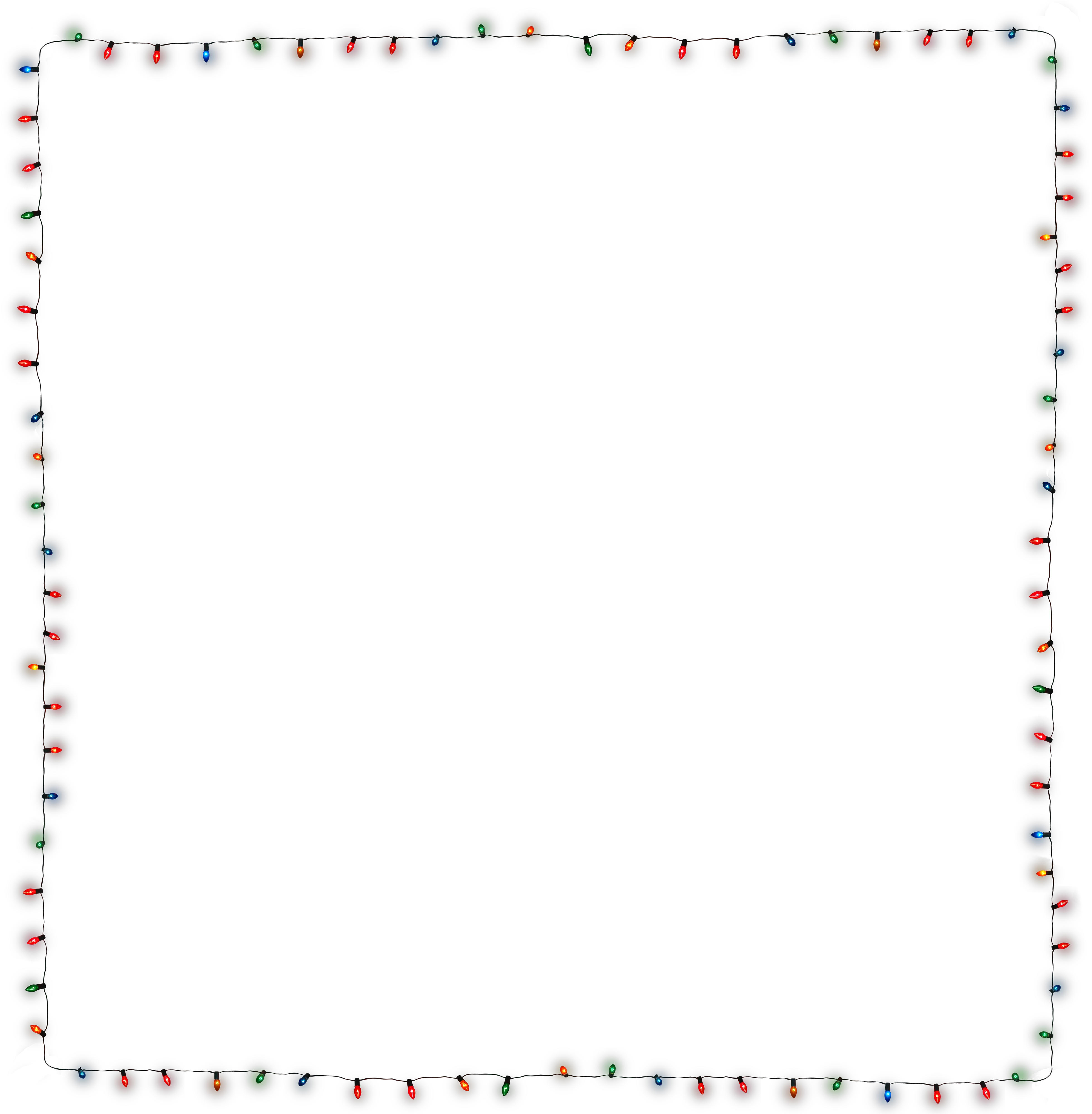 Christmas Light Border Png Christmas Lights Frame Png