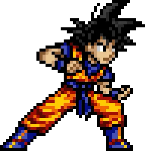 Goku Super Saiyan Pixel Art
